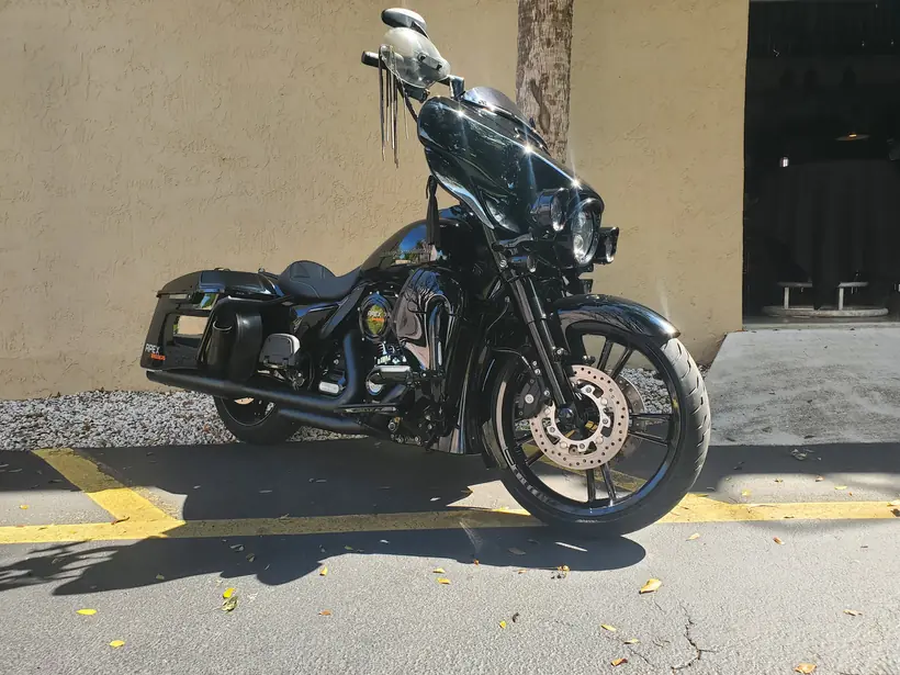 Blacked-out 2020 Harley Ultra Limited with ape hangers